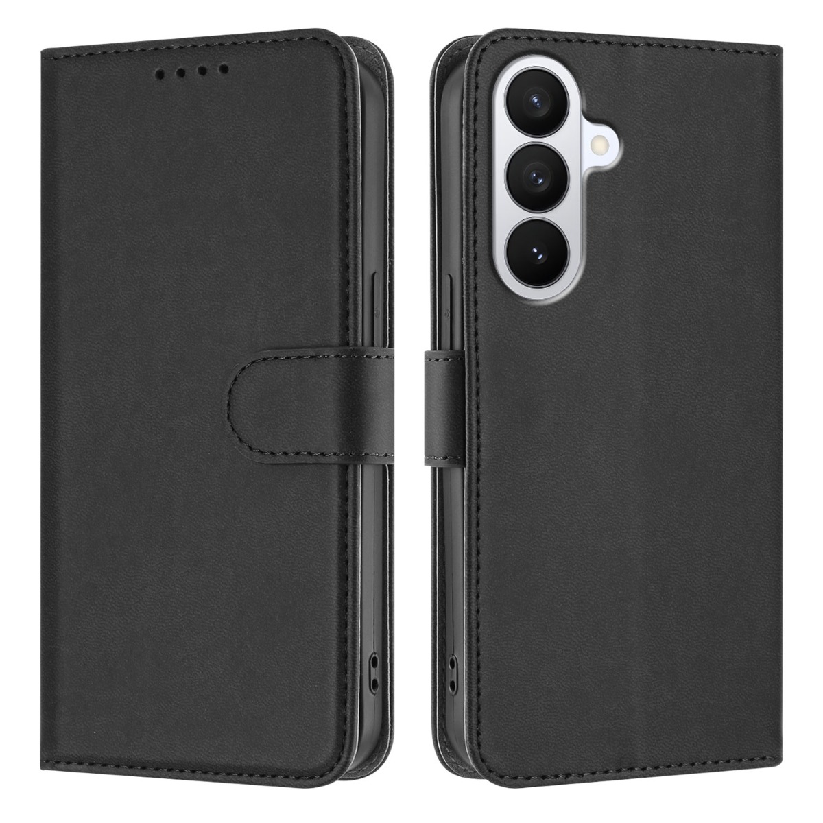 Samsung Galaxy S26 5G - Classic læder cover / pung - Sort