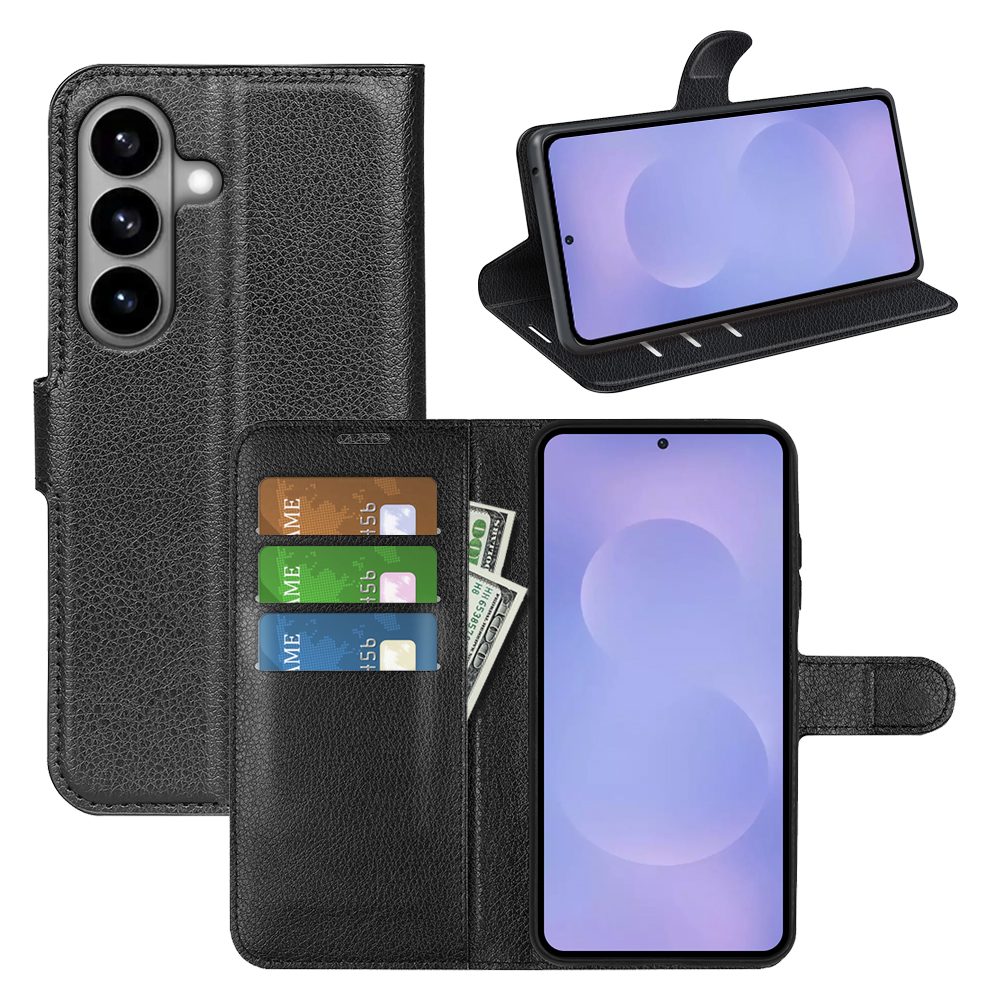 Samsung Galaxy S26 5G - Læder cover / pung - Sort