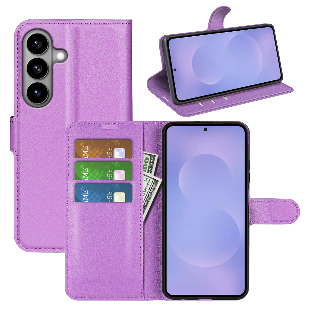 Samsung Galaxy S26 5G - Læder cover / pung - Lilla