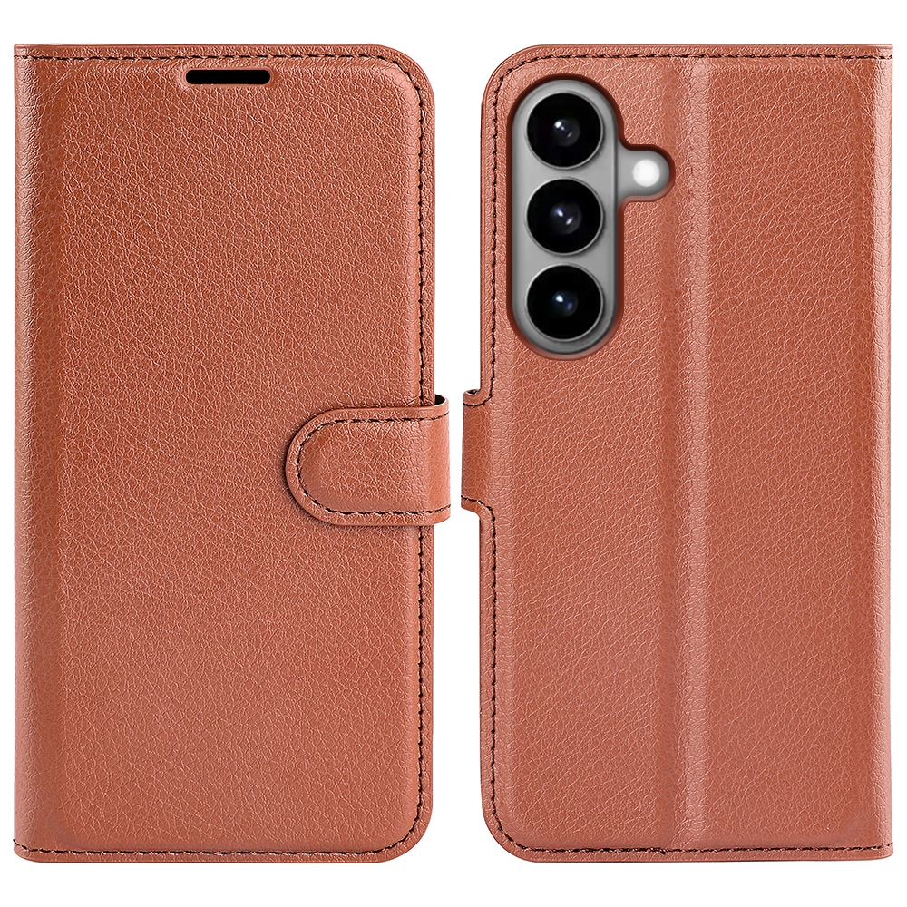 Samsung Galaxy S26 5G - Læder cover / pung - Brun