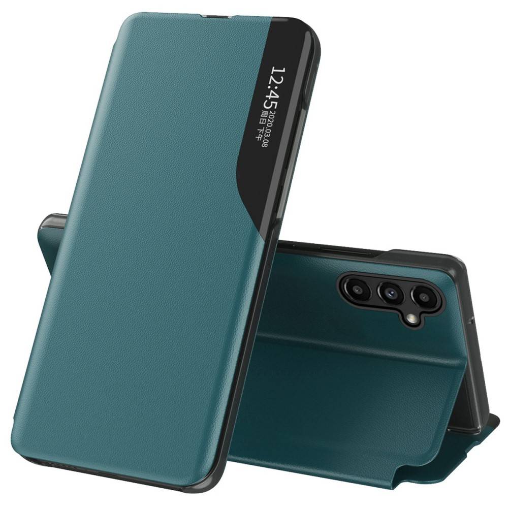 Samsung Galaxy A14 5G - View Window læder cover - Grøn