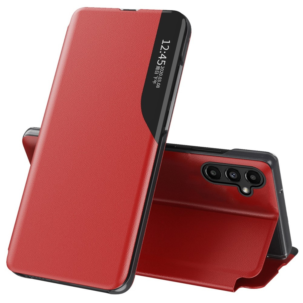 Samsung Galaxy A14 5G - View Window læder cover - Rød