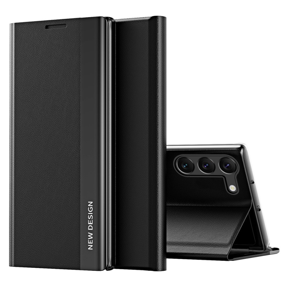 Samsung Galaxy S23 5G - Slim flip læder cover - Sort