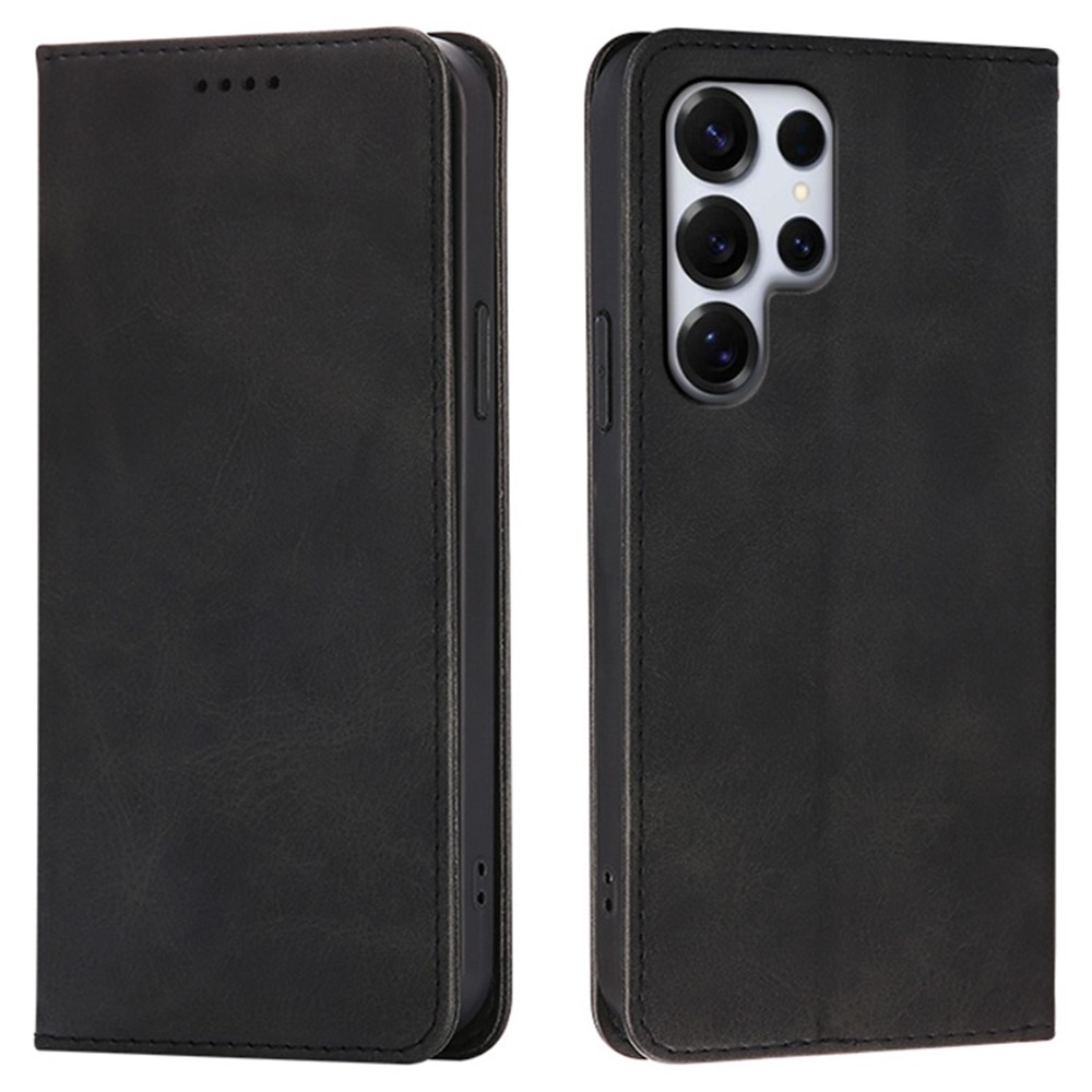Samsung Galaxy S26 Ultra - Flip læder cover / pung - Sort
