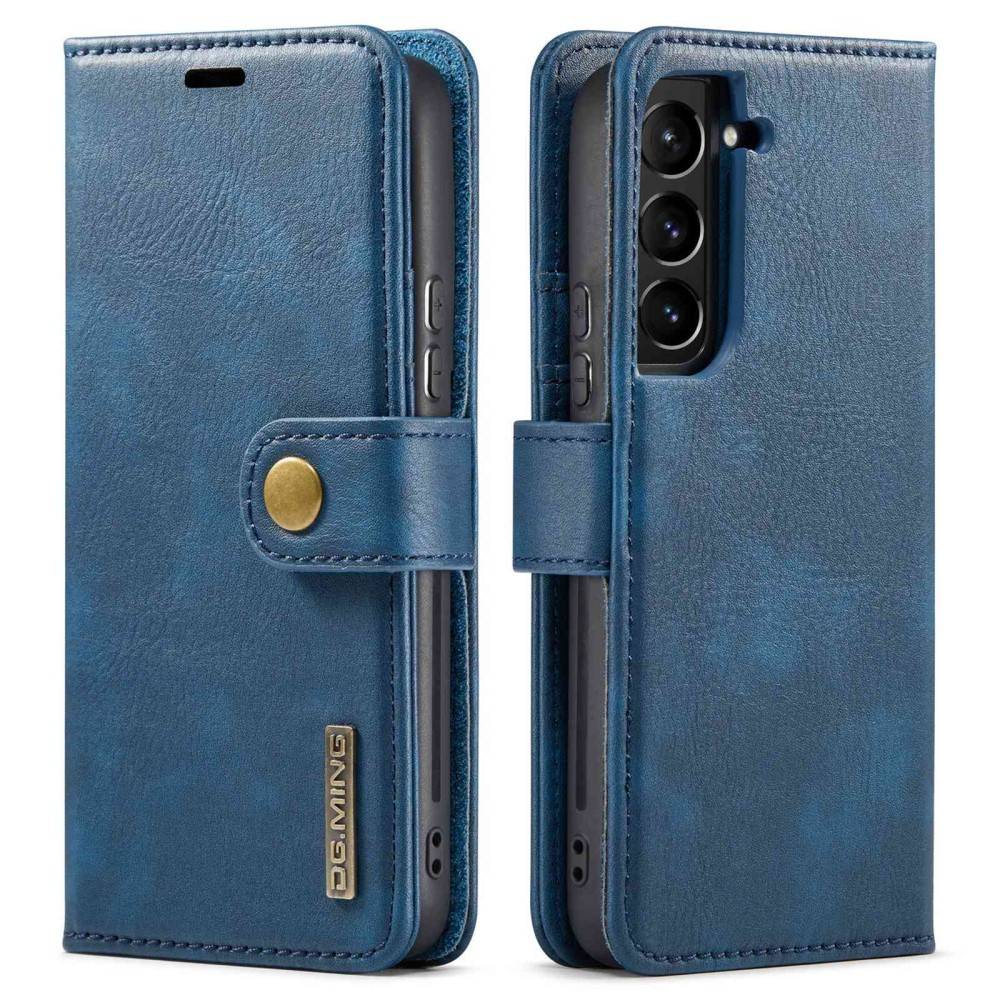 Samsung Galaxy S23 Plus 5G - DG.MING ægte læder cover / pung - Blå