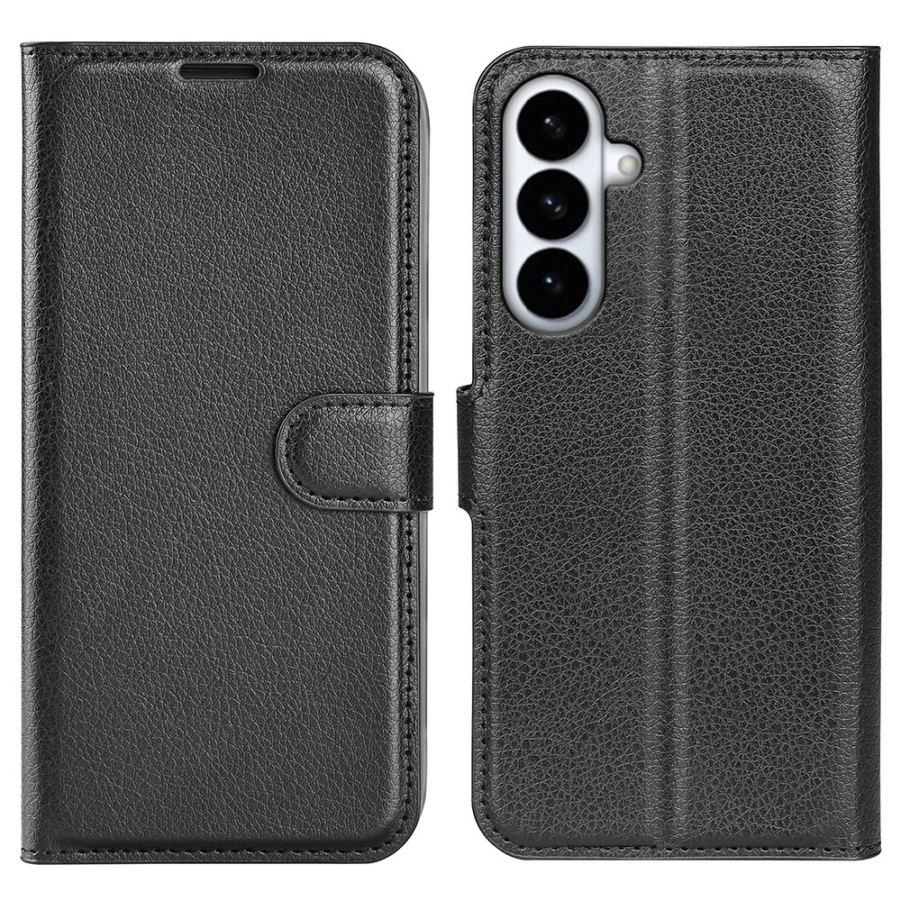 Samsung Galaxy S26 Plus - Læder cover / pung - Sort