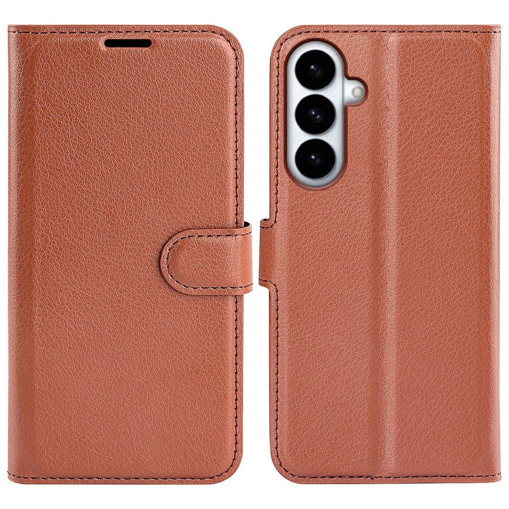 Samsung Galaxy S26 Plus - Læder cover / pung - Brun