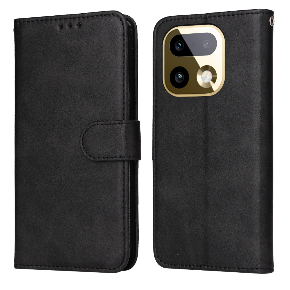Realme 16 Pro Plus 5G - Læder cover / pung - Sort