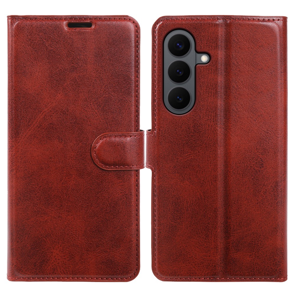 Samsung Galaxy S26 Plus - Vintage læder cover / pung - Rød