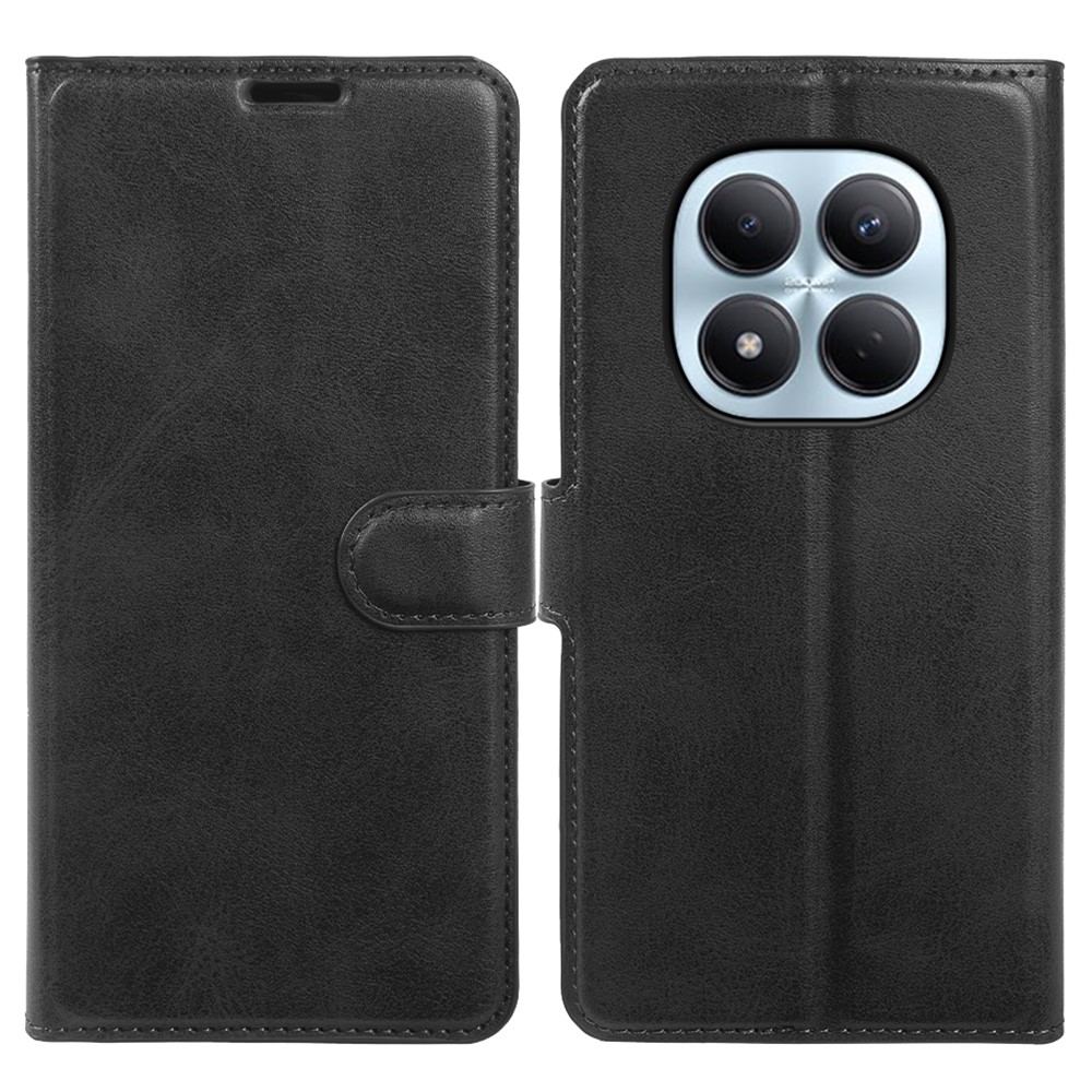 Xiaomi Redmi Note 15 Pro 4G - Vintage læder cover / pung - Sort