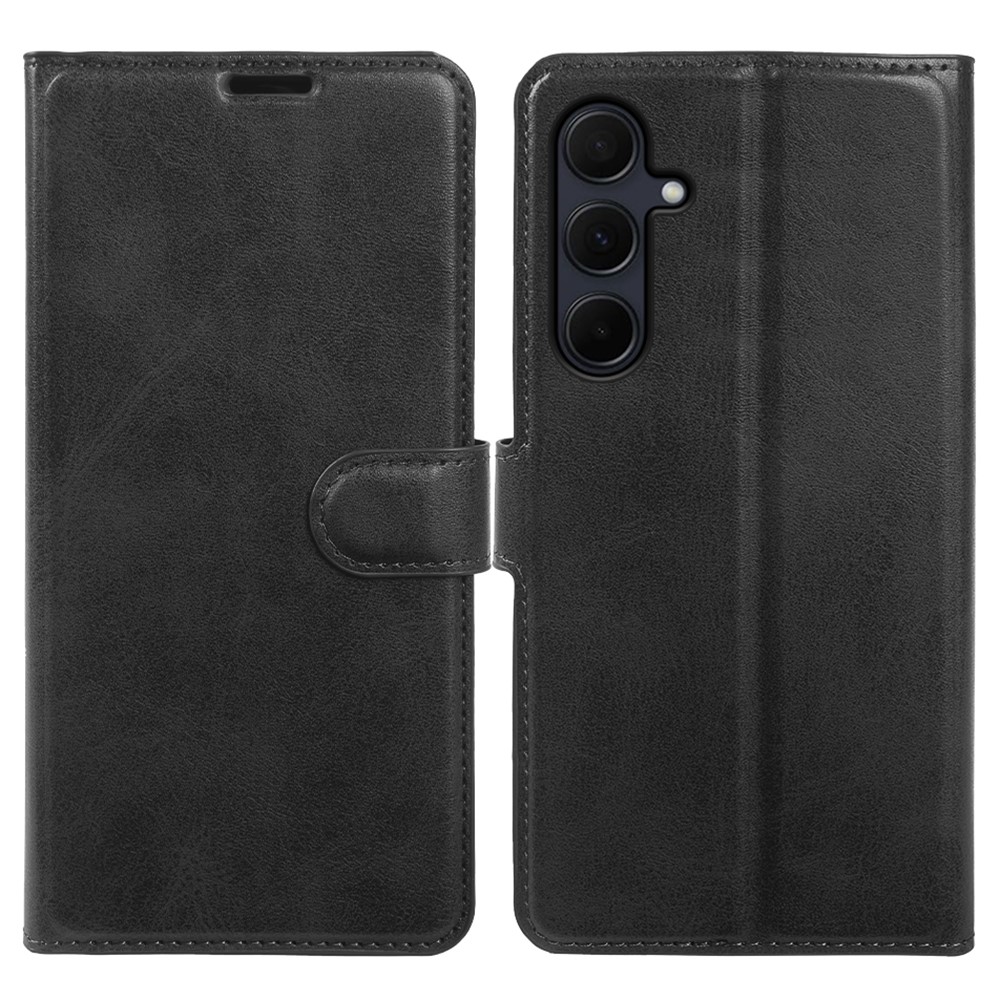 Samsung Galaxy A35 5G - Vintage læder cover / pung - Sort