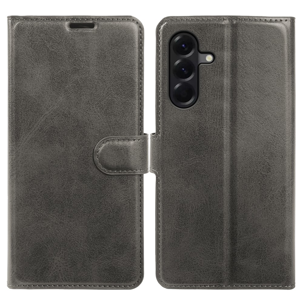 Samsung Galaxy A57 5G - Vintage læder cover / pung - Grå