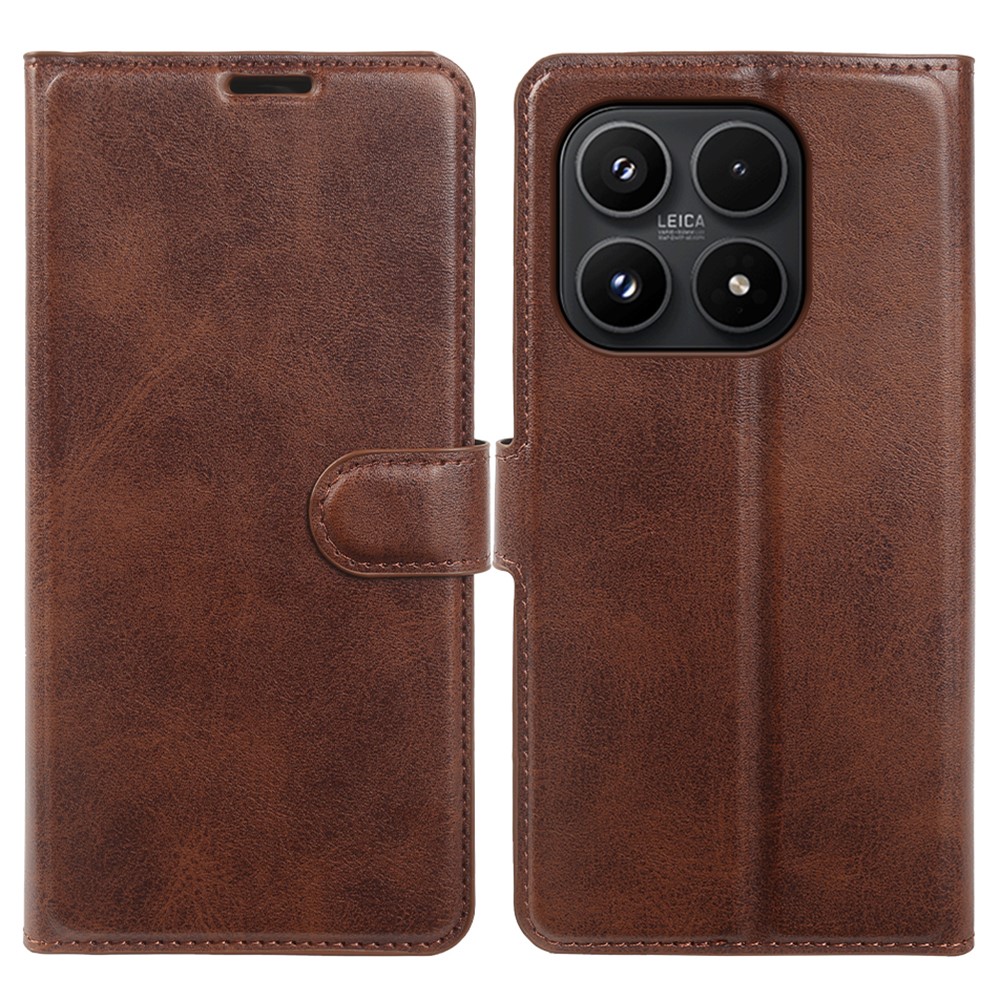 Xiaomi 17 - Vintage læder cover / pung - Mørk brun