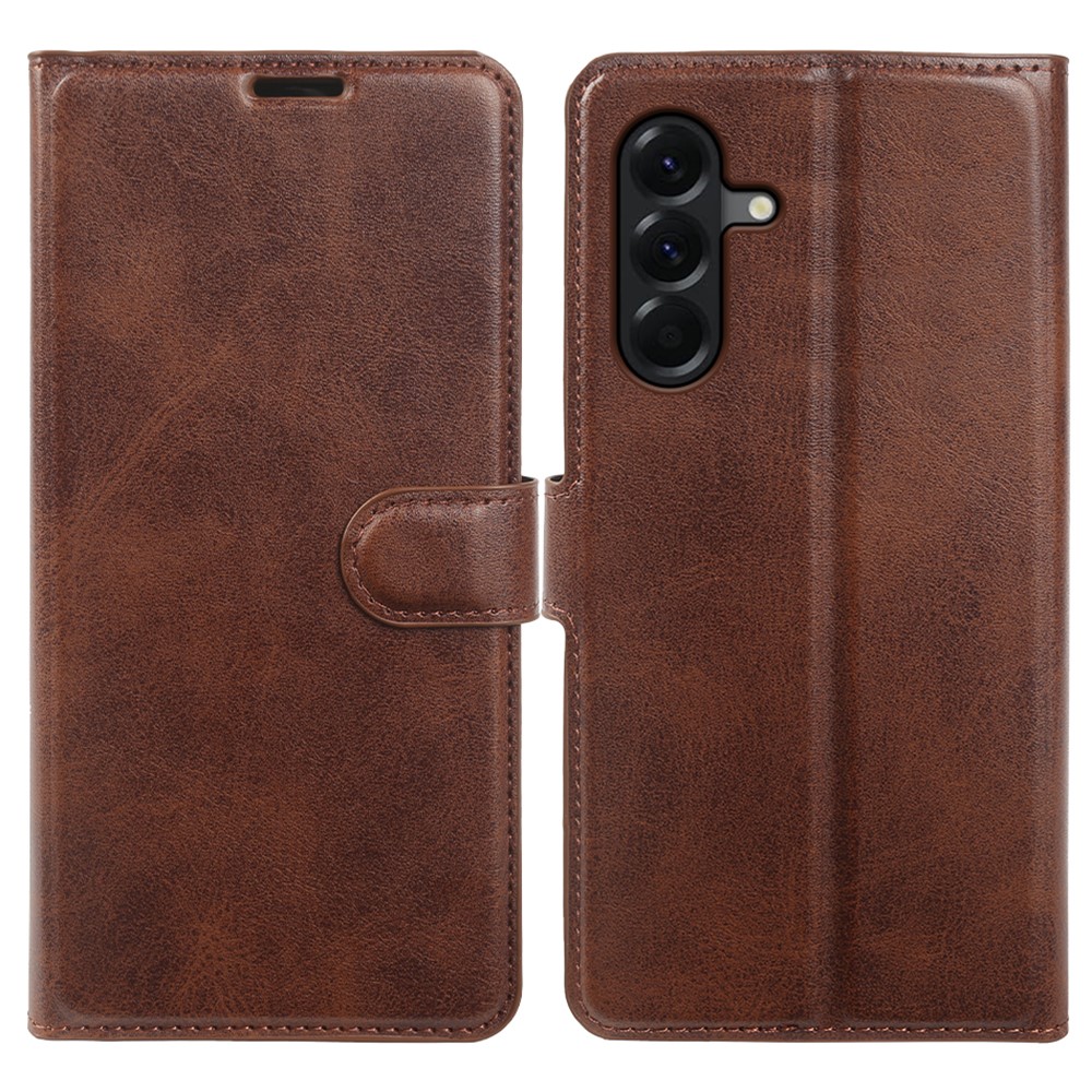 Samsung Galaxy A56 5G - Vintage læder cover / pung - Mørk brun