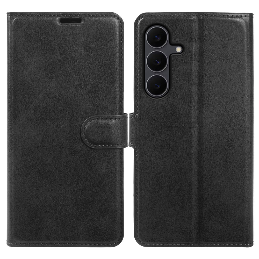 Samsung Galaxy S25 FE - Vintage læder cover / pung - Sort