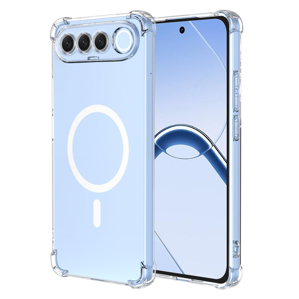 Realme 16 5G - Magnetisk Hybrid cover - Magsafe kompatibel - Transparent