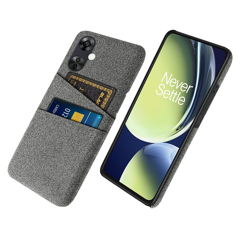 OnePlus Nord CE 3 Lite 5G / Nord N30 5G - Slim hardcover med kortholdere - Grå