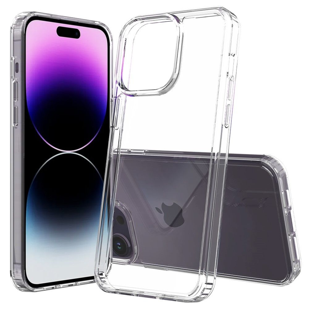 iPhone 15 Pro Max - Ultra clear Shockproof Hybrid cover - Transparent