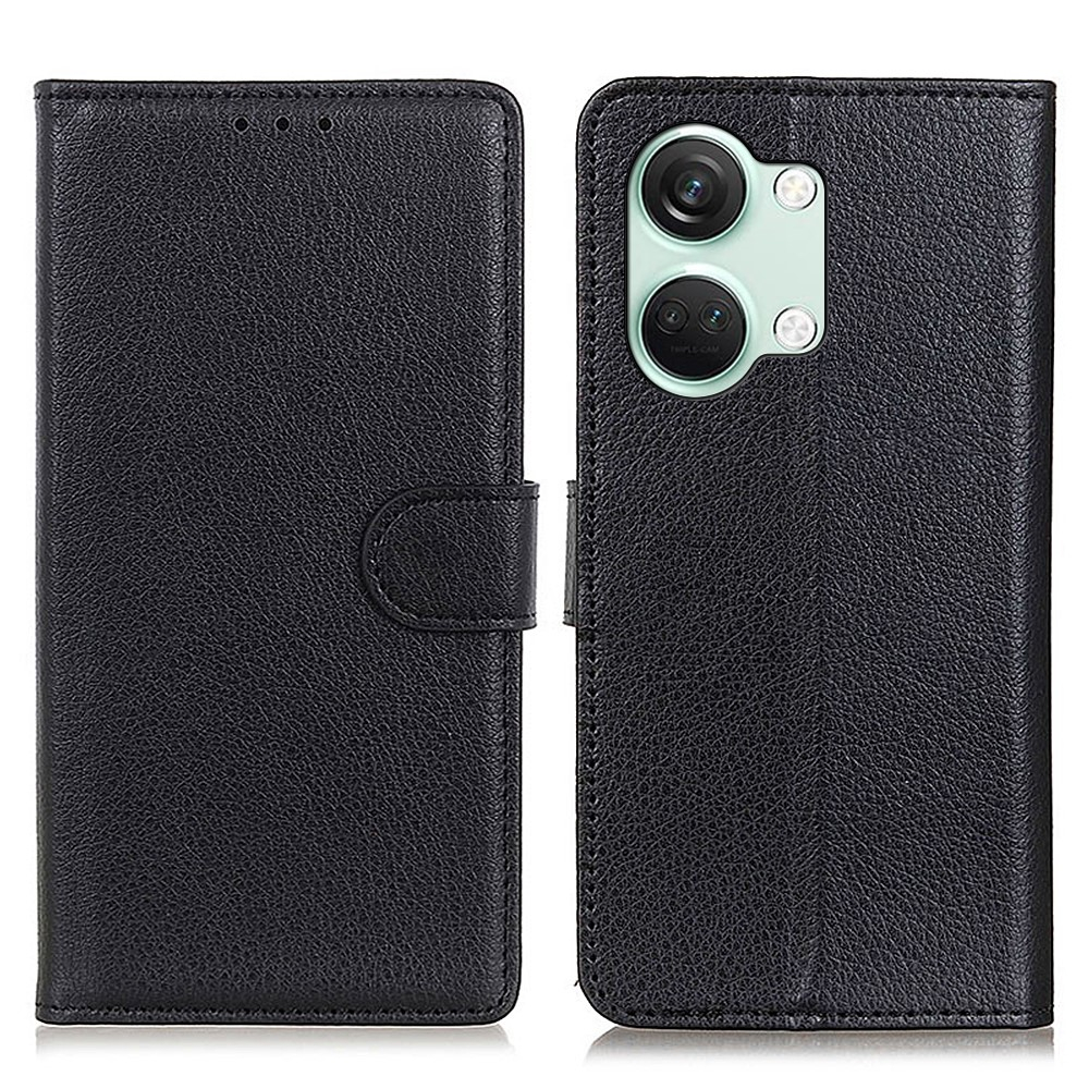 OnePlus Nord 3 5G - Læder cover / pung - Sort