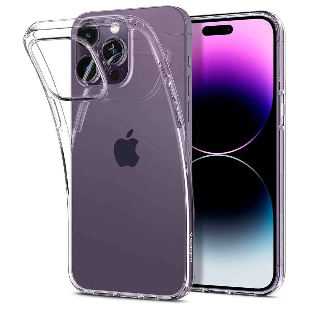 iPhone 15 Pro Max - Clear gummi cover - Transparent