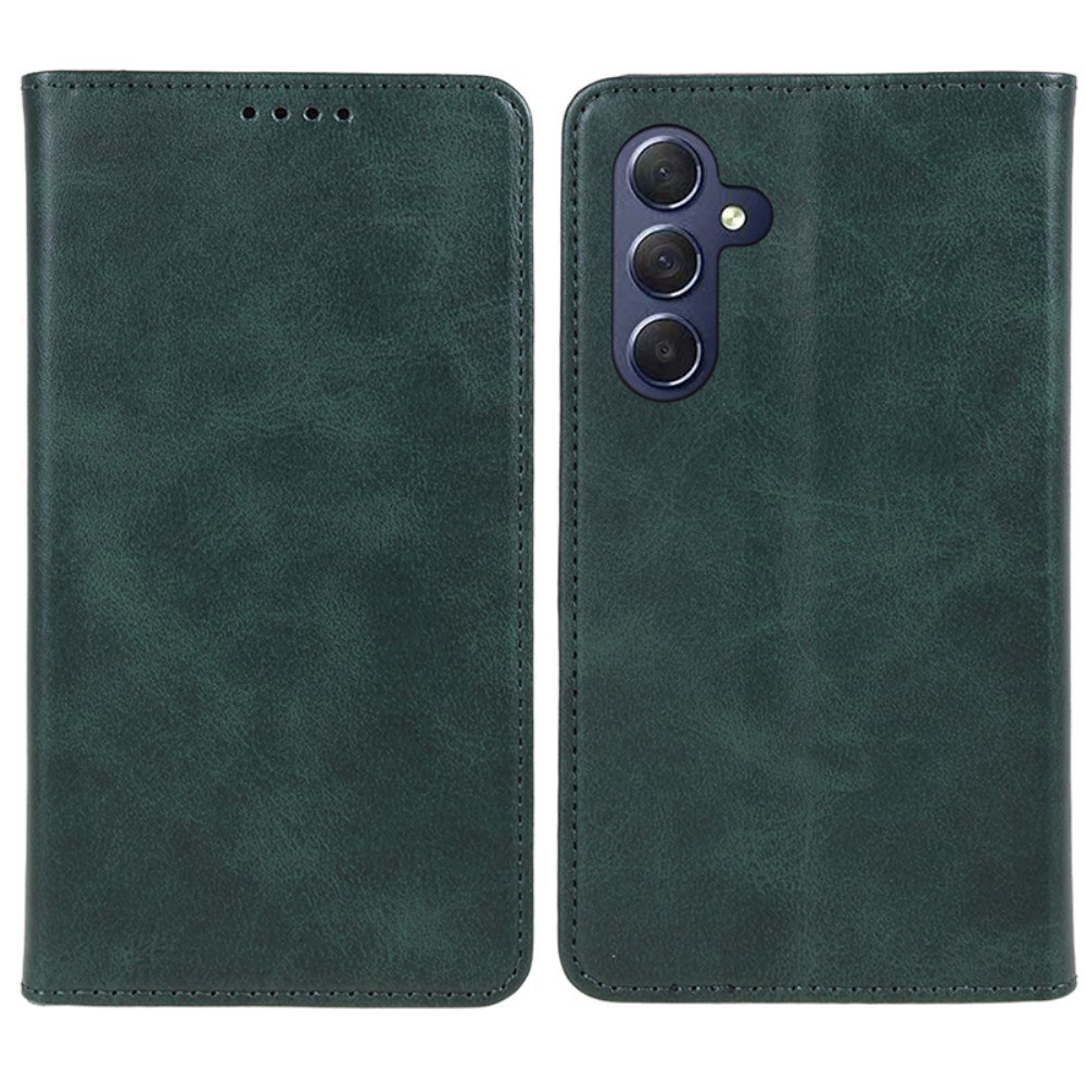 Samsung Galaxy S23 FE - Slim flip læder cover - Grøn