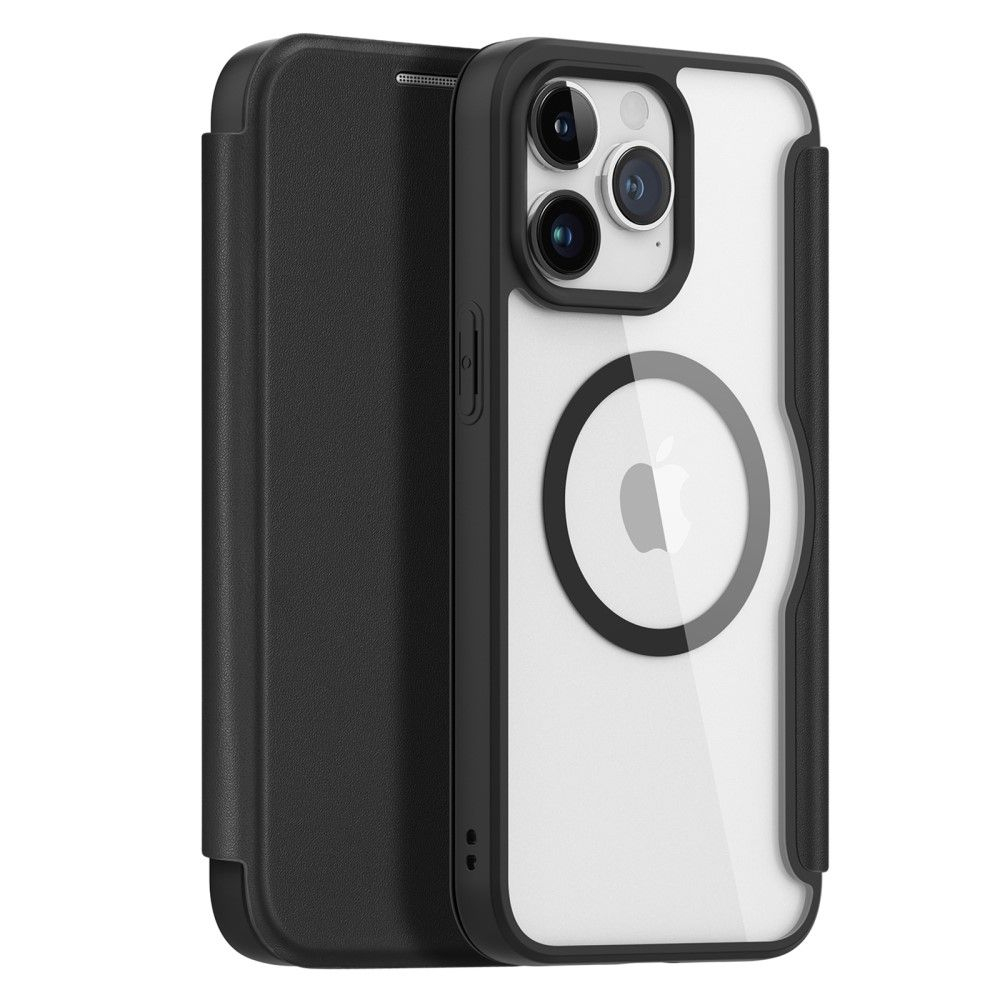 iPhone 15 Pro Max - Dux Ducis Skin X Pro Flip Magsafe cover - Sort