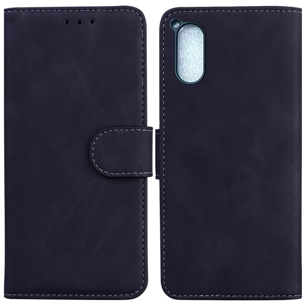 Sony Xperia 5 V - Læder cover med kortholdere - Sort