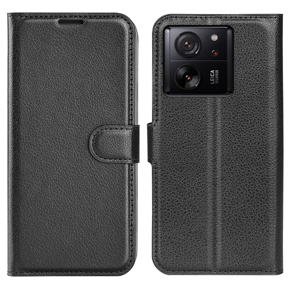 Xiaomi 13T / 13T Pro - Læder cover / pung - Sort