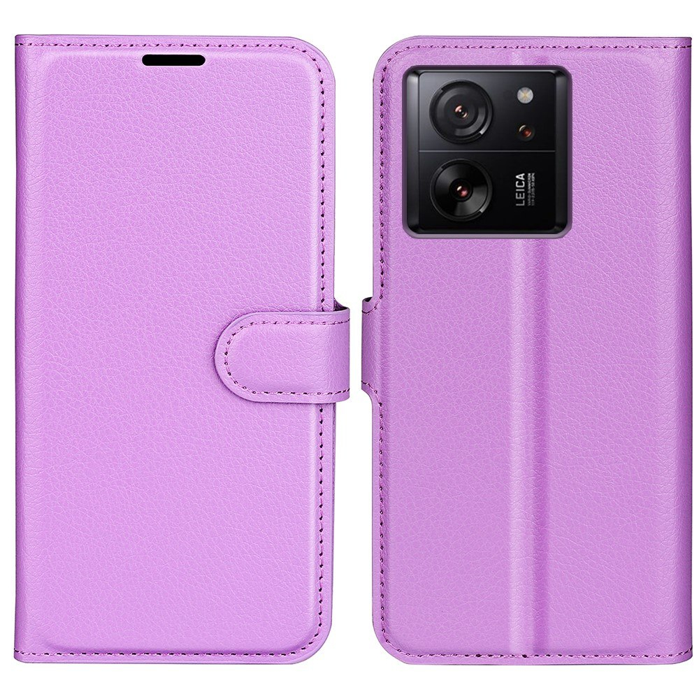 Xiaomi 13T / 13T Pro - Læder cover / pung - Lilla