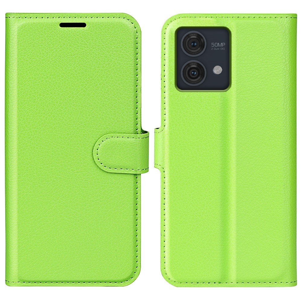 Motorola G84 5G - Læder cover / pung - Grøn