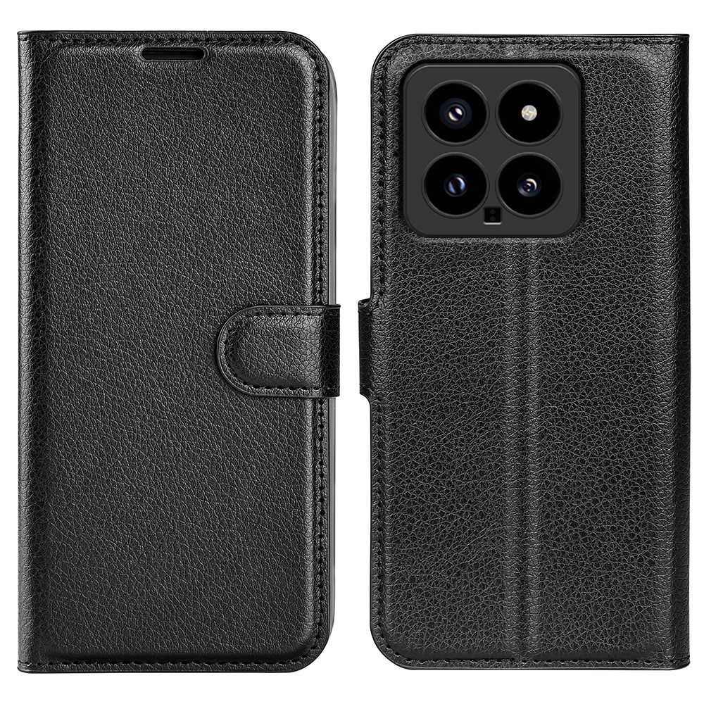 Xiaomi 14 - Læder cover / pung - Sort