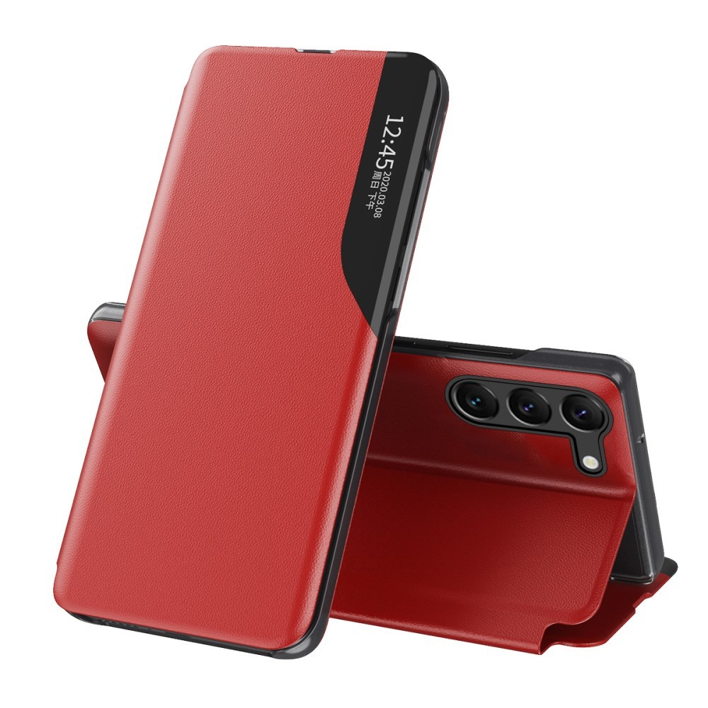 Samsung Galaxy S24 Plus - View Window læder cover - Rød