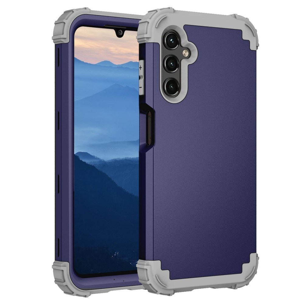Samsung Galaxy A15 4G - Shockproof hybrid cover - Marineblå/Mørkegrå