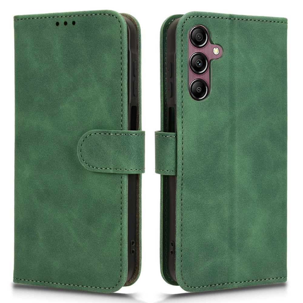 Samsung Galaxy A15 4G - Læder pung / cover - Grøn