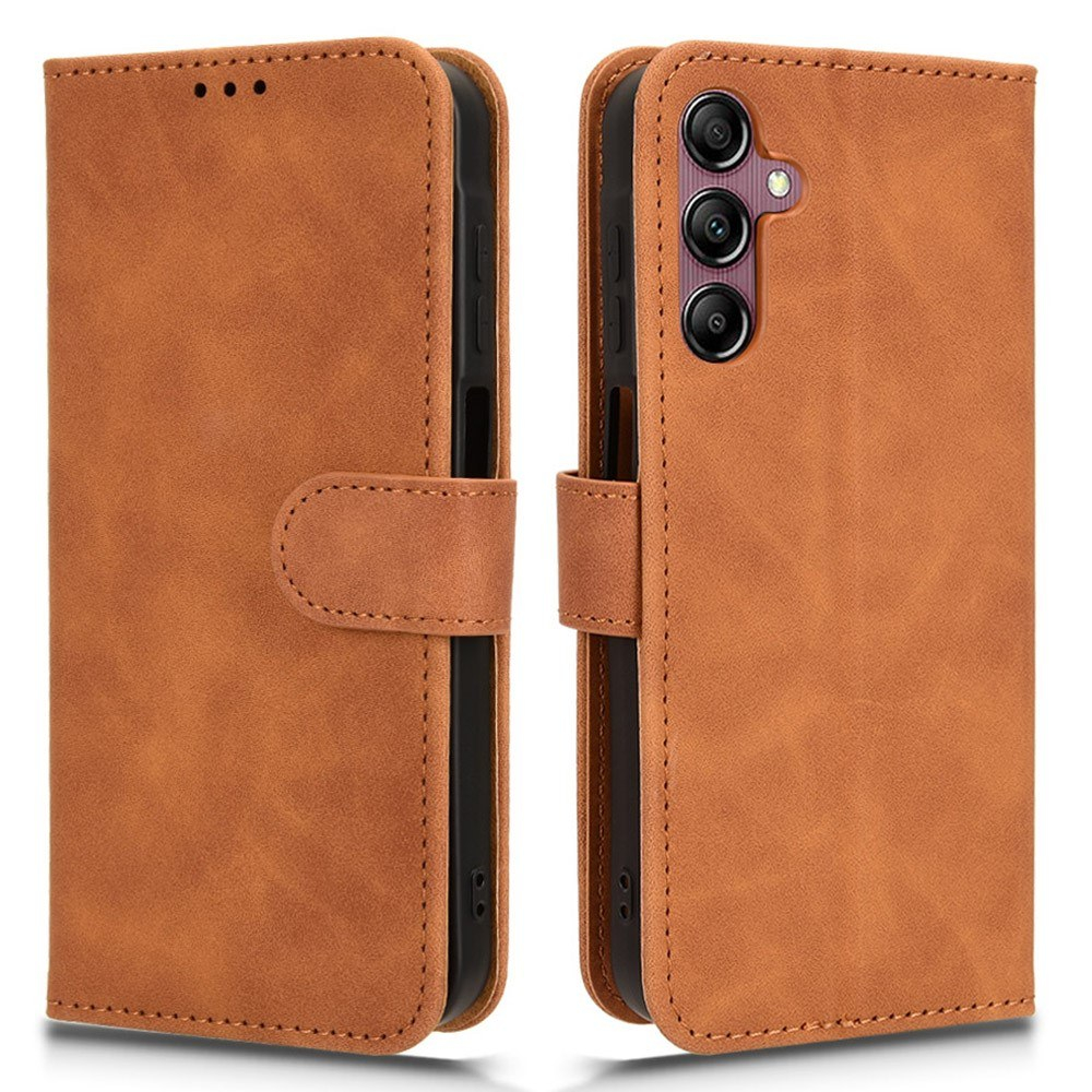 Samsung Galaxy A15 4G - Læder pung / cover - Brun