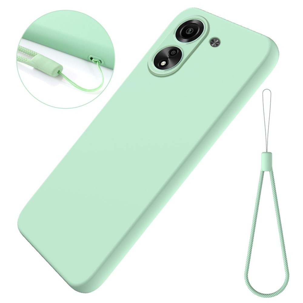 Xiaomi Redmi 13C 4G - Fleksibelt silikone cover - Aftagelig strop - Grøn