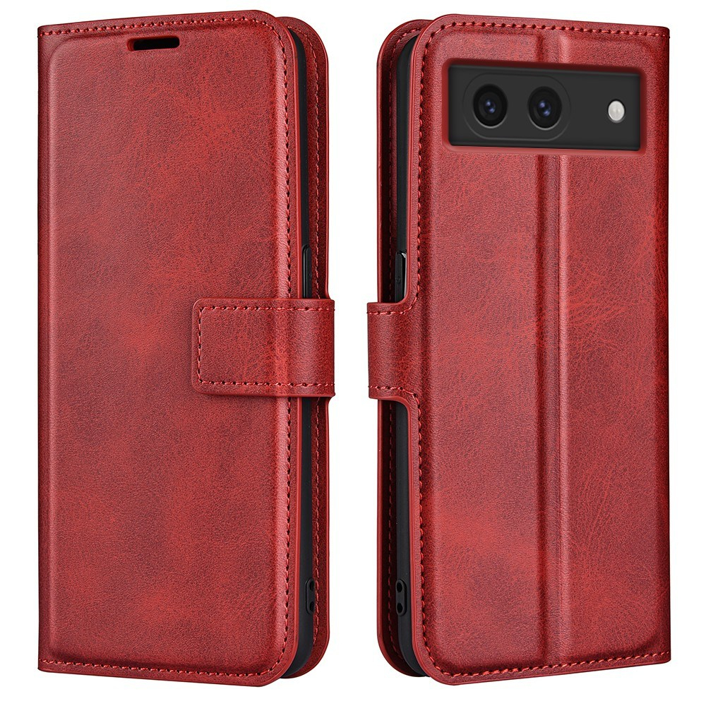 Google Pixel 8a - Læder cover / pung - Rød