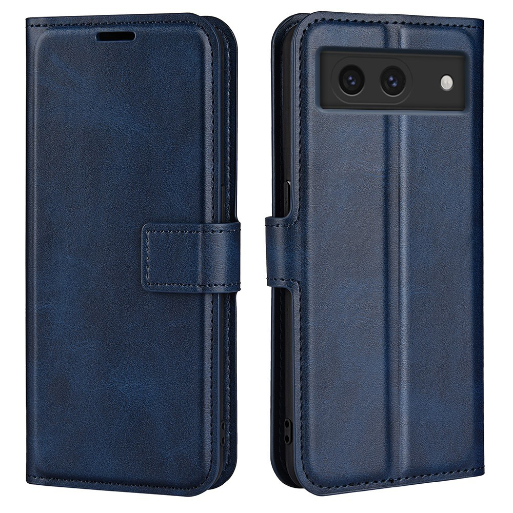 Google Pixel 8a - Læder cover / pung - Blå