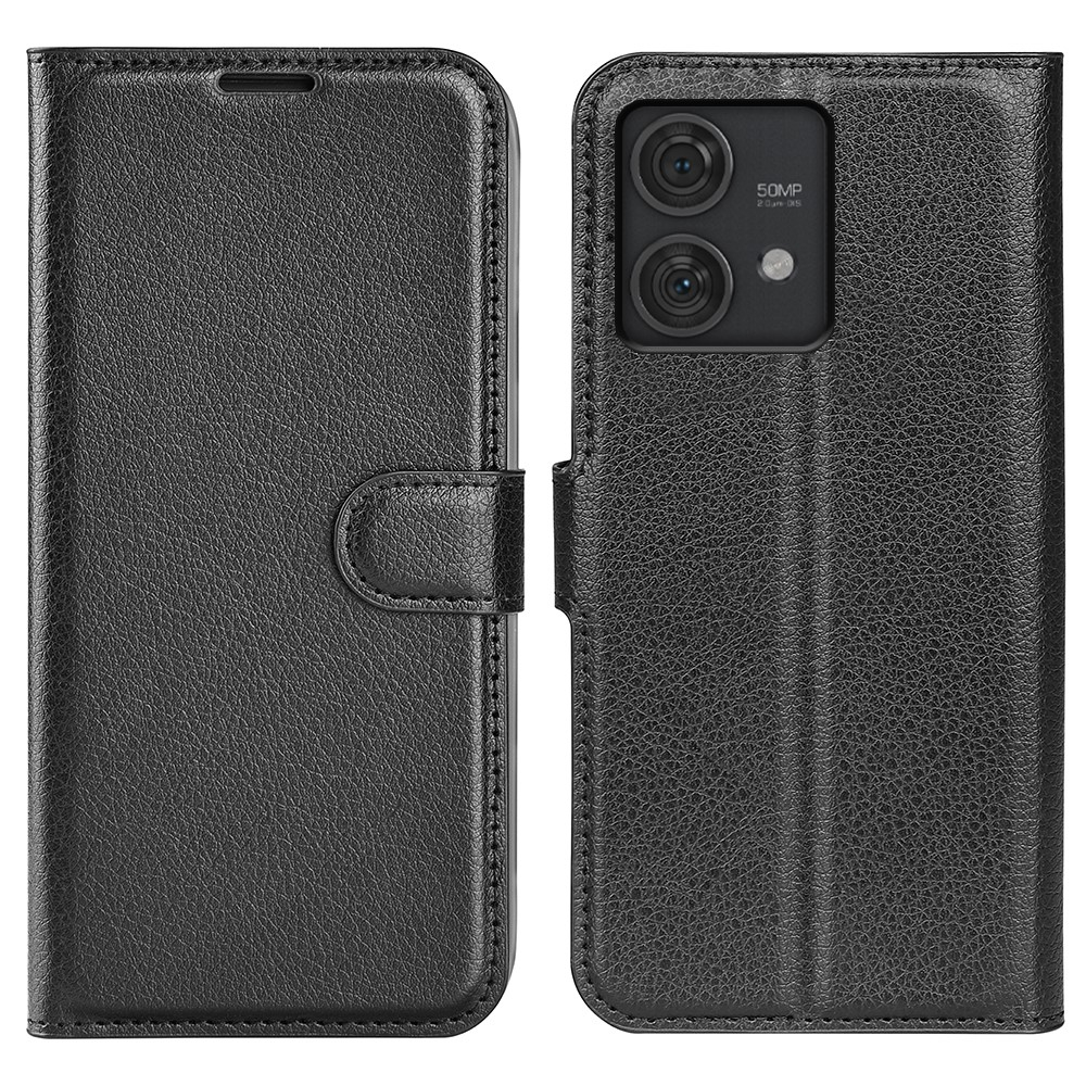 Motorola Edge 40 Neo 5G - Læder cover / pung - Sort
