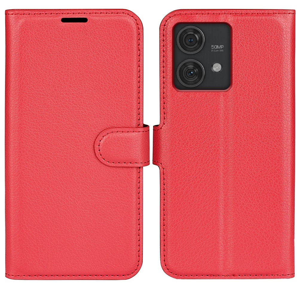 Motorola Edge 40 Neo 5G - Læder cover / pung - Rød