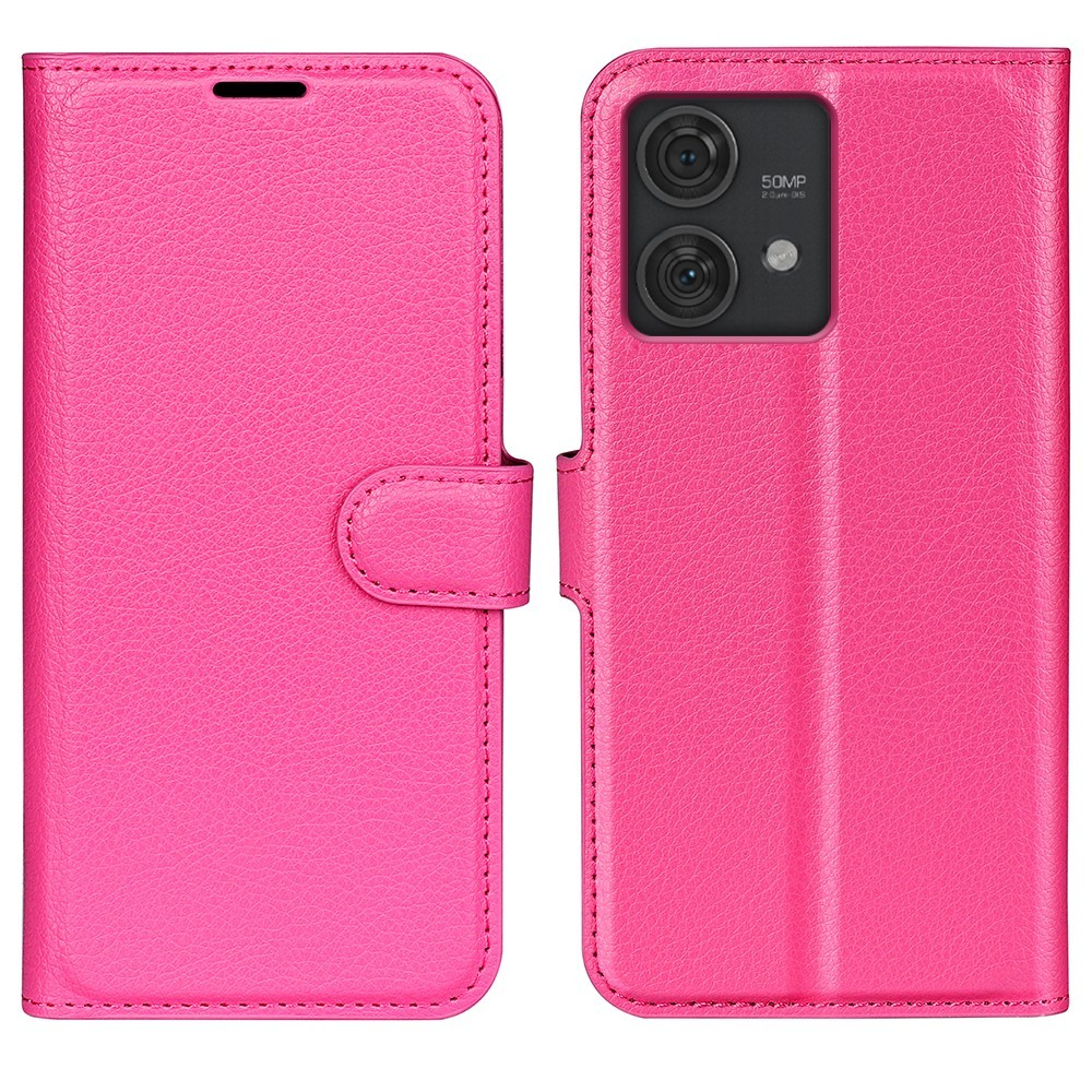 Motorola Edge 40 Neo 5G - Læder cover / pung - Rosa