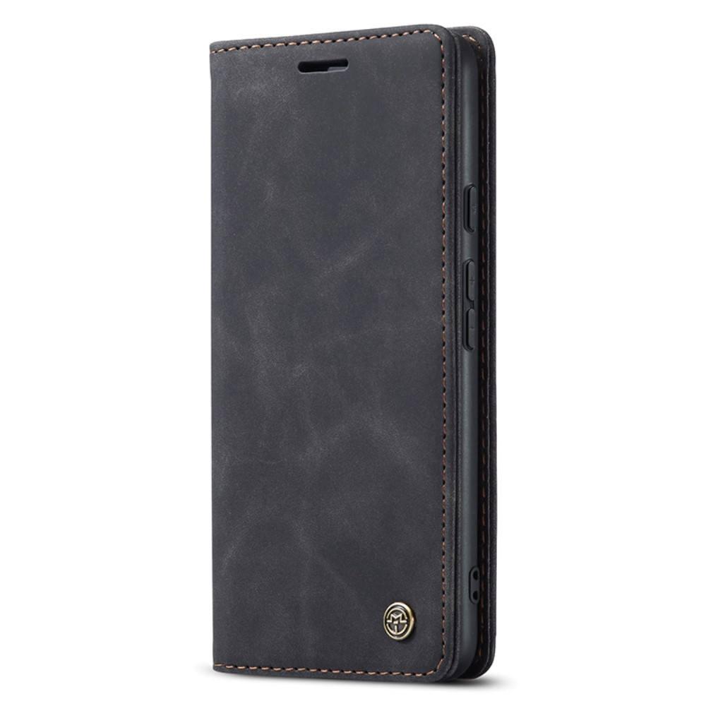 Google Pixel 8a - CASEME slim læder cover - Sort