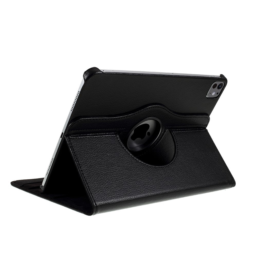 iPad Pro 13 (2024/2025) - Læder cover 360 grader roterbar - Sort