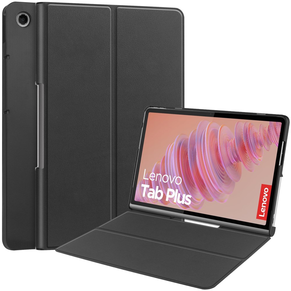Lenovo Tab Plus 11.5 - Foldbar Læder cover - Wake up/slepp funktion - Sort