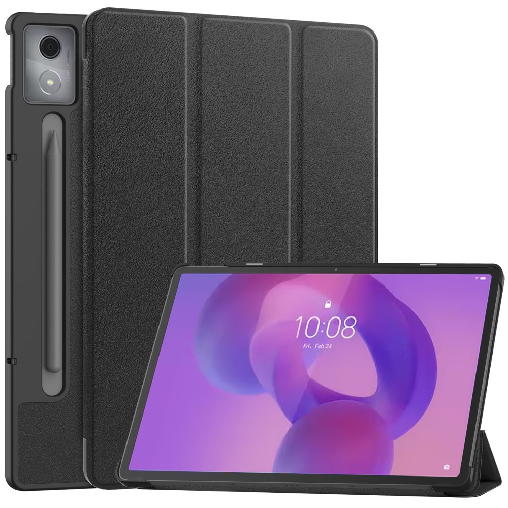 Lenovo Idea Tab Pro - Tri-Fold læder cover - Sort