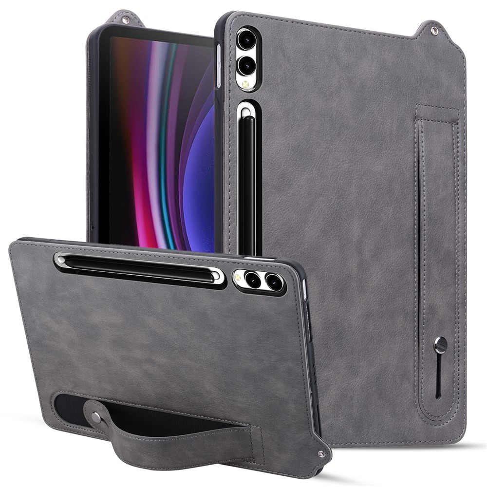 Samsung Galaxy Tab S11 Ultra - Slim læder cover med kickstand - Sort