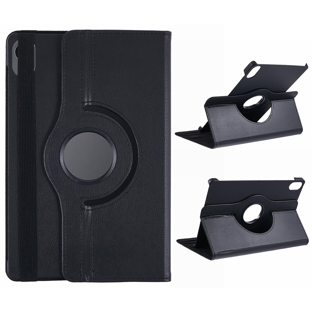 Samsung Galaxy Tab S11 - Læder cover 360 grader roterbar - Sort