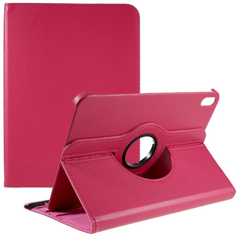 iPad 11 A16 (2025) / iPad 10.9 (2022) - Læder cover 360 grader roterbar - Rosa
