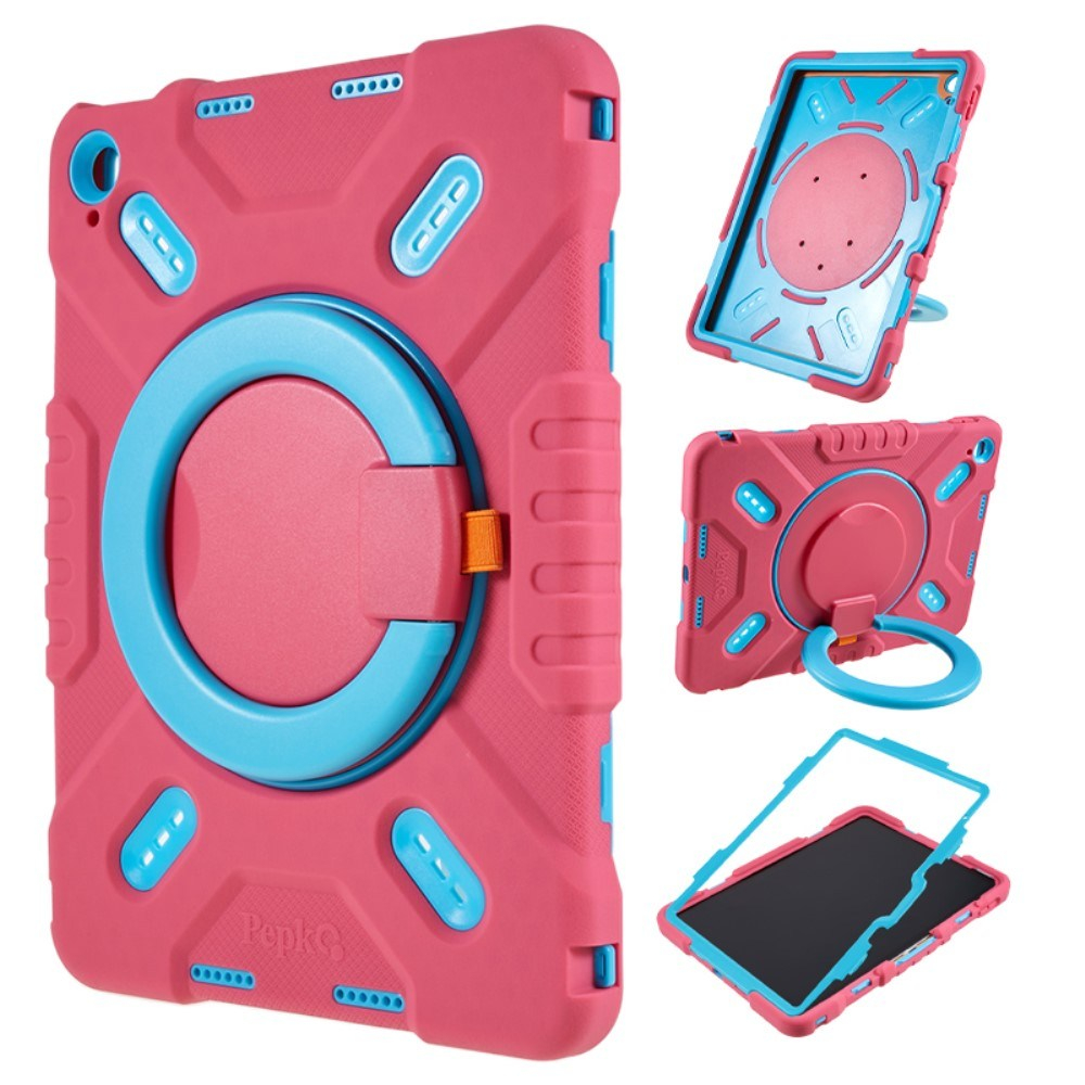 iPad 11 A16 (2025) / iPad 10.9 (2022) - PEPKOO shockproof 360 grader roterbar cover - Rosa