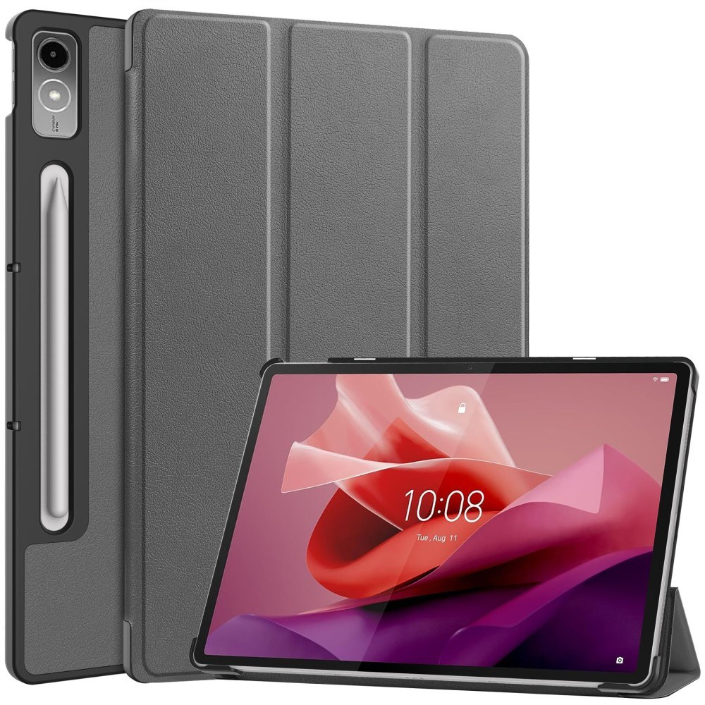 Lenovo Tab P12 - Tri-Fold læder cover - Grå